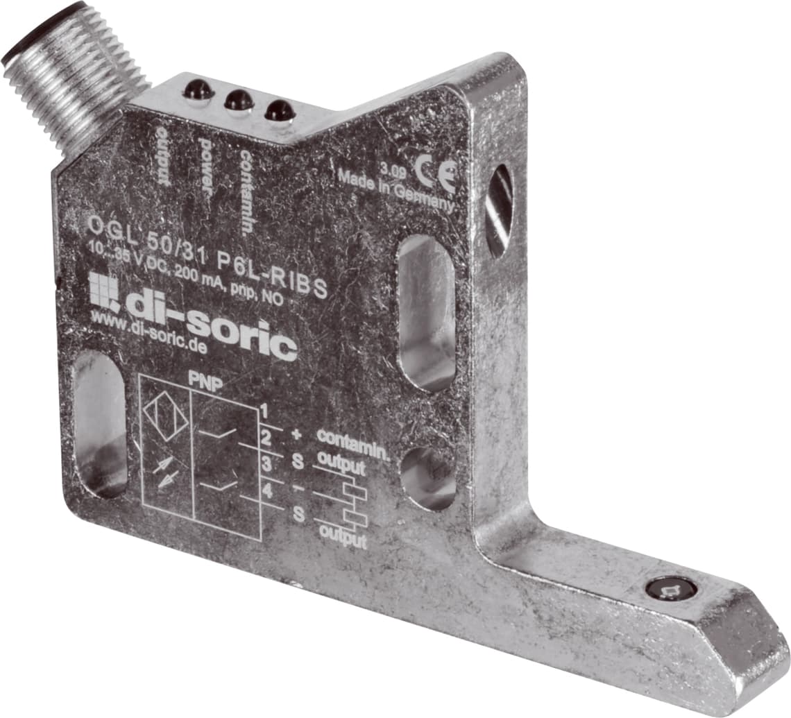 OGL 50/31 P6L-RIBS OGLP Dirt-resistant Optical sensors - Di-soric Di-soric Optical sensors Industrial Automation - OGL 50/31 P6L-RIBS OGLP Dirt-resistant Optical sensors