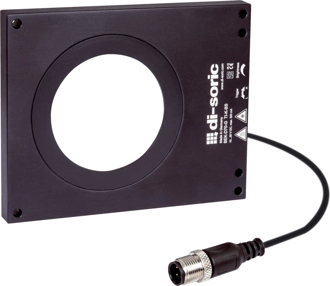BEK-D70-G3TI-K-BS 10 … 35 V DC Lighting for machine vision - Di-soric Di-soric Lighting for machine vision Industrial Automation - BEK-D70-G3TI-K-BS 10 … 35 V DC Lighting for machine vision