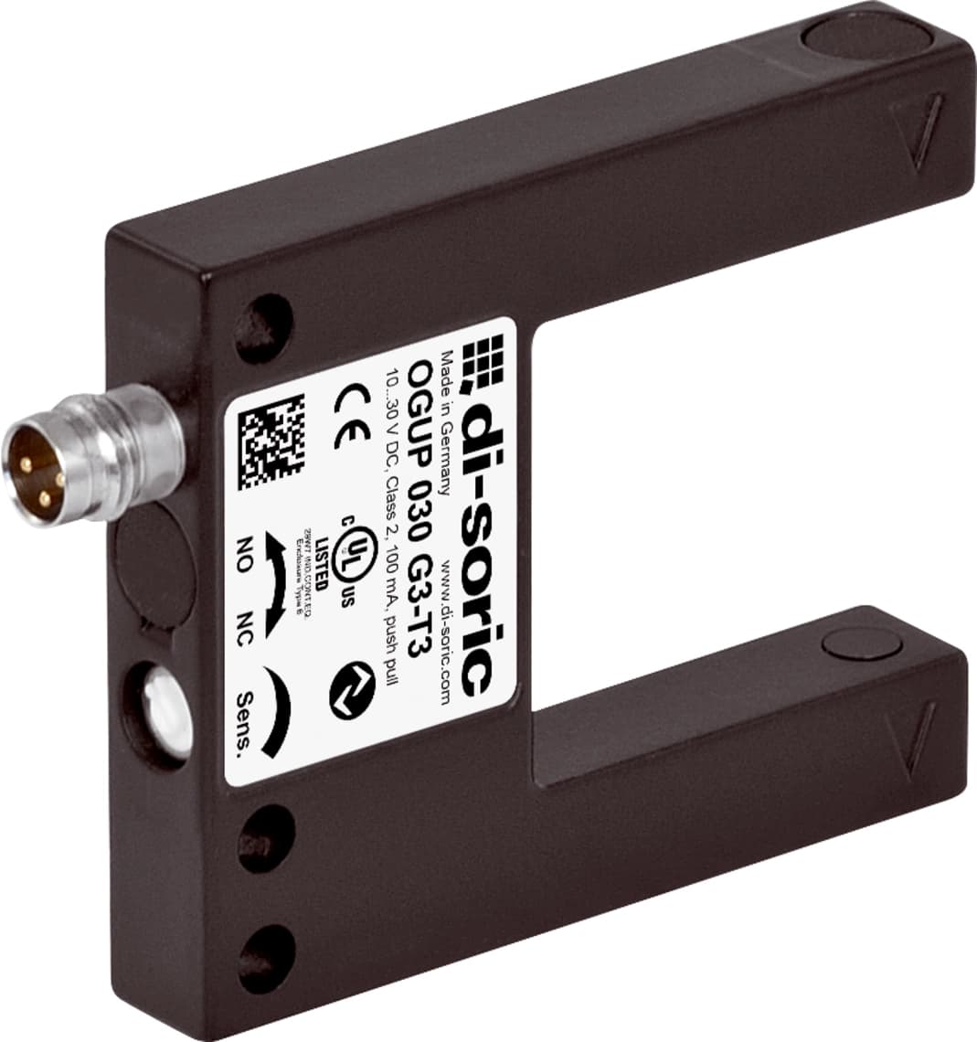 OGUP 030 G3-T3 OGUP Dirt-resistant Optical sensors - Di-soric Di-soric Optical sensors Industrial Automation - OGUP 030 G3-T3 OGUP Dirt-resistant Optical sensors