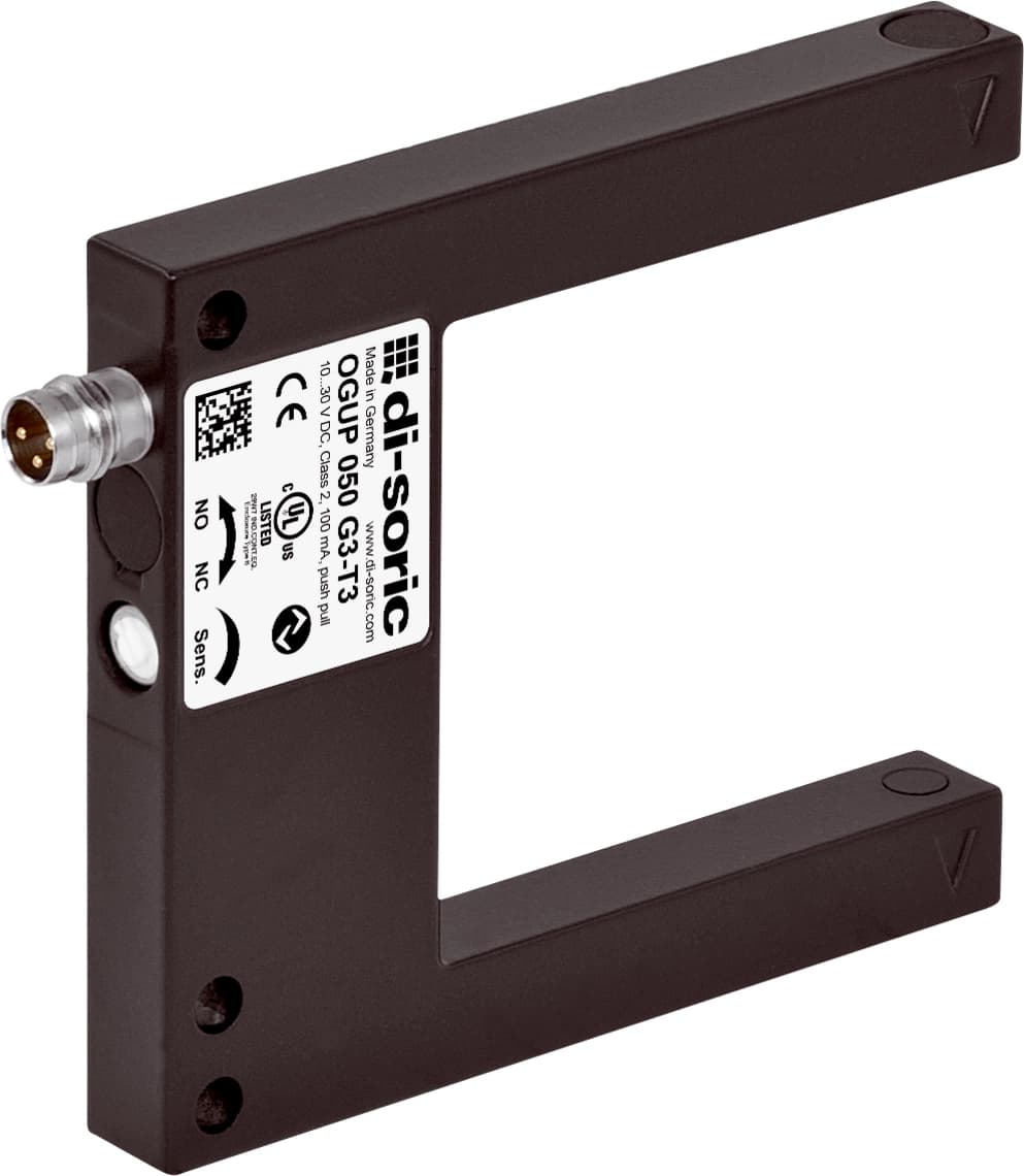 OGUP 050 G3-T3 OGUP Dirt-resistant Optical sensors - Di-soric Di-soric Optical sensors Industrial Automation - OGUP 050 G3-T3 OGUP Dirt-resistant Optical sensors